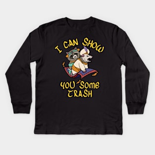 I CAN SHOW YOU SOME TRASH Kids Long Sleeve T-Shirt